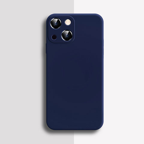 Coque Ultra Fine Silicone Souple 360 Degres Housse Etui S04 pour Apple iPhone 15 Bleu