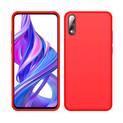 Coque Ultra Fine Silicone Souple 360 Degres Housse Etui S04 pour Huawei P Smart Z (2019) Rouge