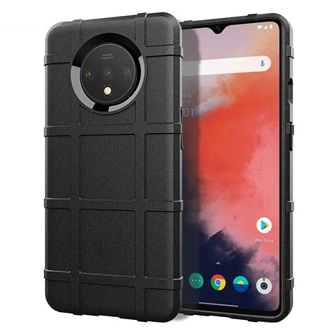 Coque Ultra Fine Silicone Souple 360 Degres Housse Etui S04 pour OnePlus 7T Noir