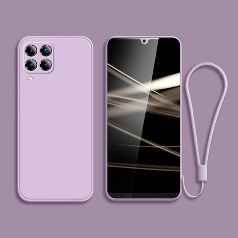 Coque Ultra Fine Silicone Souple 360 Degres Housse Etui S04 pour Samsung Galaxy M12 Violet Clair