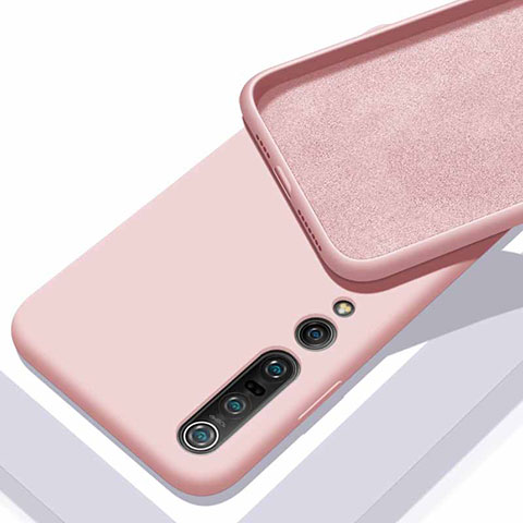 Coque Ultra Fine Silicone Souple 360 Degres Housse Etui S04 pour Xiaomi Mi 10 Pro Rose