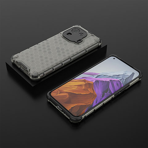 Coque Ultra Fine Silicone Souple 360 Degres Housse Etui S04 pour Xiaomi Mi 11 Pro 5G Noir