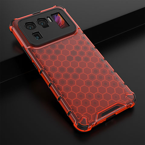 Coque Ultra Fine Silicone Souple 360 Degres Housse Etui S04 pour Xiaomi Mi 11 Ultra 5G Rouge