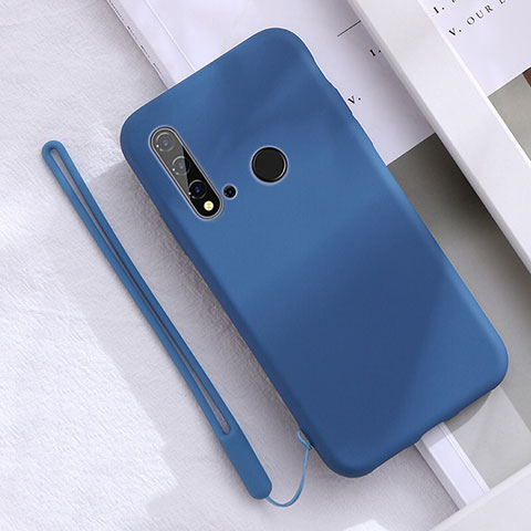 Coque Ultra Fine Silicone Souple 360 Degres Housse Etui S05 pour Huawei Nova 5i Bleu