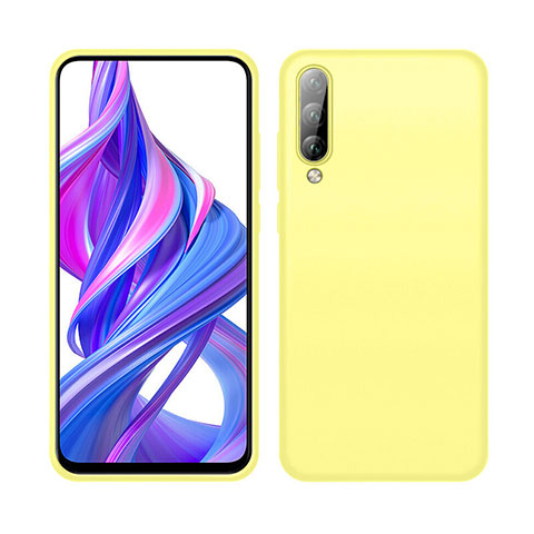 Coque Ultra Fine Silicone Souple 360 Degres Housse Etui S05 pour Huawei P Smart Pro (2019) Jaune