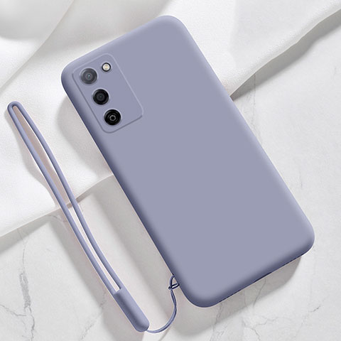 Coque Ultra Fine Silicone Souple 360 Degres Housse Etui S05 pour Oppo A53s 5G Gris Lavende