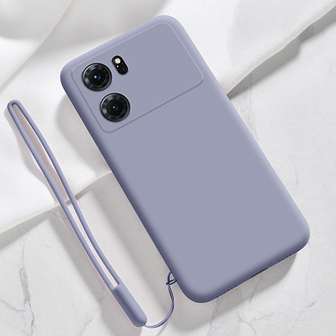 Coque Ultra Fine Silicone Souple 360 Degres Housse Etui S05 pour Oppo K10 5G Gris Lavende