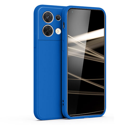 Coque Ultra Fine Silicone Souple 360 Degres Housse Etui S05 pour Oppo Reno8 5G Bleu