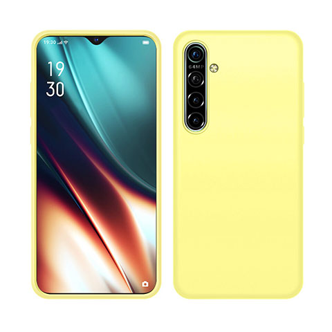 Coque Ultra Fine Silicone Souple 360 Degres Housse Etui S05 pour Realme XT Jaune