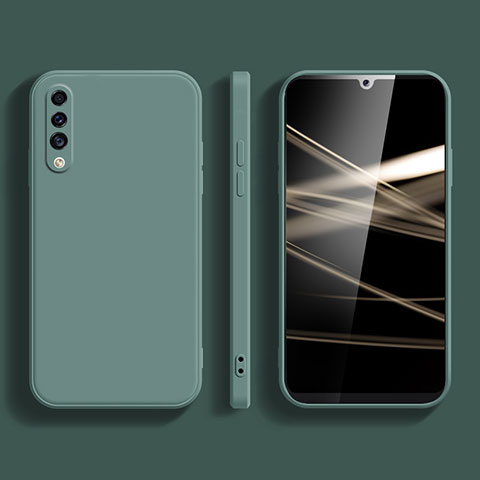 Coque Ultra Fine Silicone Souple 360 Degres Housse Etui S05 pour Samsung Galaxy A90 5G Vert Nuit