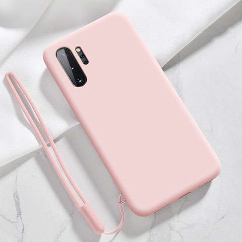 Coque Ultra Fine Silicone Souple 360 Degres Housse Etui S05 pour Samsung Galaxy Note 10 Plus 5G Rose