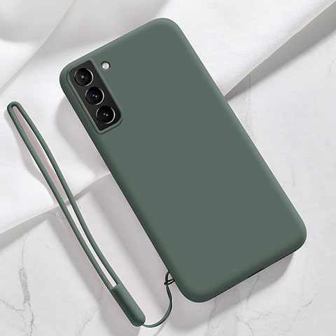 Coque Ultra Fine Silicone Souple 360 Degres Housse Etui S05 pour Samsung Galaxy S21 FE 5G Vert Nuit