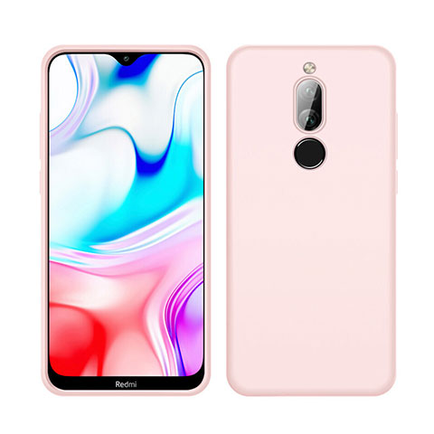 Coque Ultra Fine Silicone Souple 360 Degres Housse Etui S05 pour Xiaomi Redmi 8 Rose