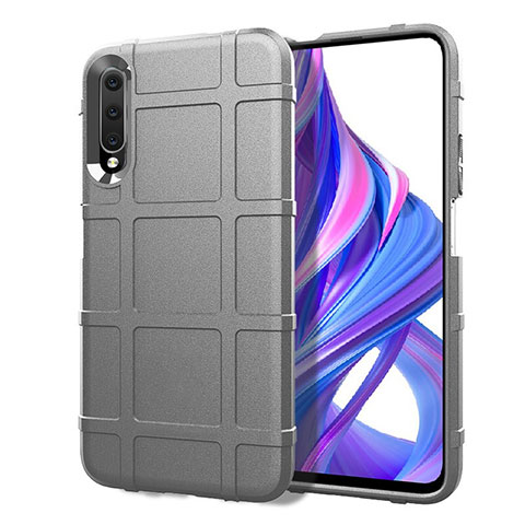 Coque Ultra Fine Silicone Souple 360 Degres Housse Etui S06 pour Huawei P Smart Pro (2019) Gris