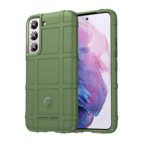 Coque Ultra Fine Silicone Souple 360 Degres Housse Etui S06 pour Samsung Galaxy S21 FE 5G Vert