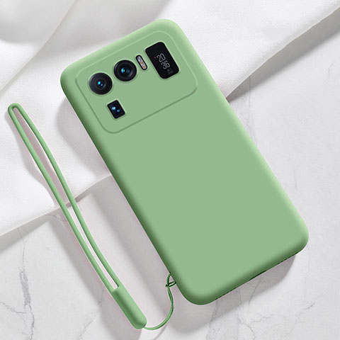 Coque Ultra Fine Silicone Souple 360 Degres Housse Etui S06 pour Xiaomi Mi 11 Ultra 5G Vert