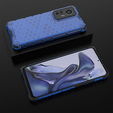 Coque Ultra Fine Silicone Souple 360 Degres Housse Etui S06 pour Xiaomi Mi 12 5G Bleu