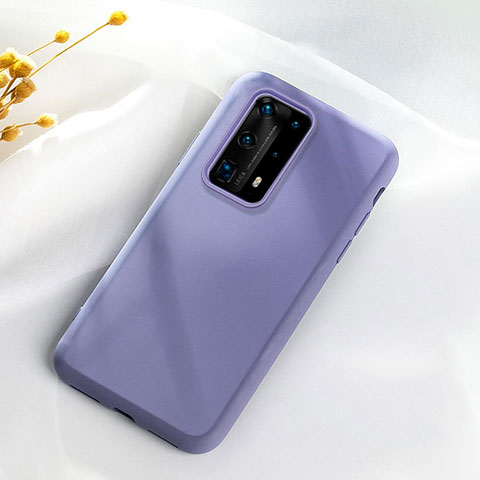 Coque Ultra Fine Silicone Souple 360 Degres Housse Etui S07 pour Huawei P40 Pro+ Plus Gris Fonce