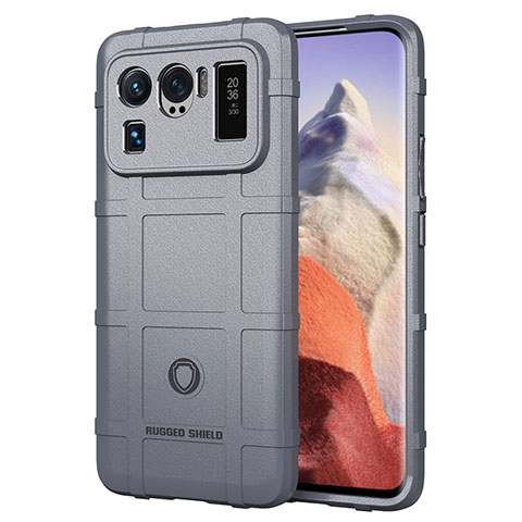 Coque Ultra Fine Silicone Souple 360 Degres Housse Etui S07 pour Xiaomi Mi 11 Ultra 5G Gris