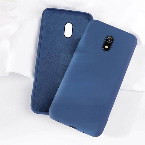 Coque Ultra Fine Silicone Souple 360 Degres Housse Etui S07 pour Xiaomi Redmi 8A Bleu