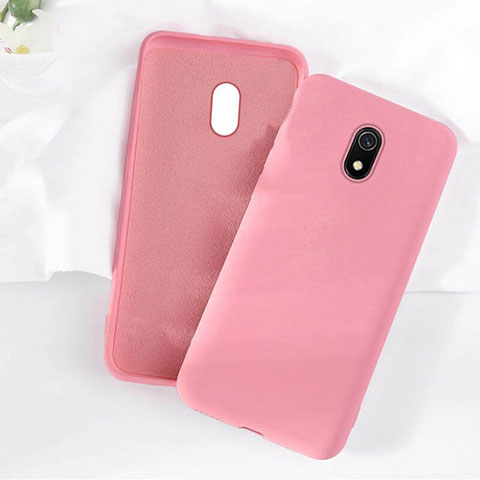 Coque Ultra Fine Silicone Souple 360 Degres Housse Etui S07 pour Xiaomi Redmi 8A Rose