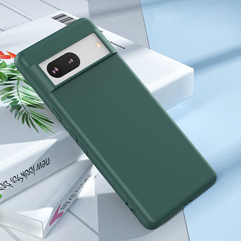 Coque Ultra Fine Silicone Souple 360 Degres Housse Etui YK1 pour Google Pixel 7 5G Vert