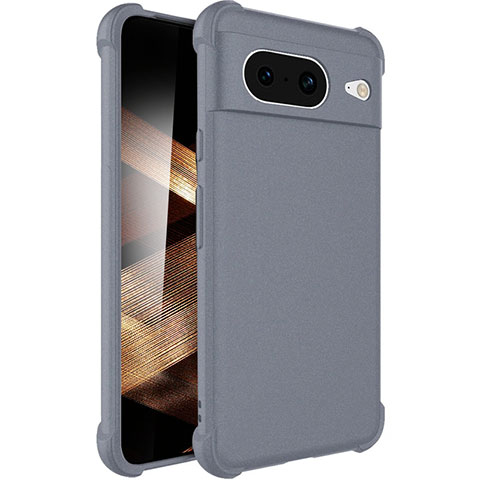 Coque Ultra Fine Silicone Souple 360 Degres Housse Etui YK1 pour Google Pixel 8 5G Gris