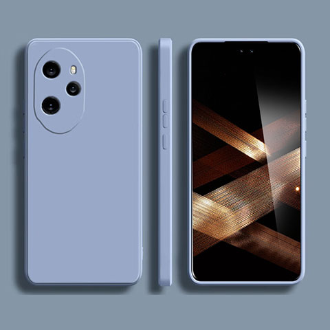 Coque Ultra Fine Silicone Souple 360 Degres Housse Etui YK1 pour Huawei Honor 100 Pro 5G Gris Lavende