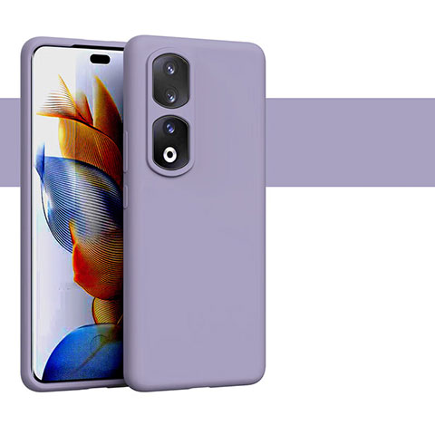 Coque Ultra Fine Silicone Souple 360 Degres Housse Etui YK1 pour Huawei Honor 90 Pro 5G Violet