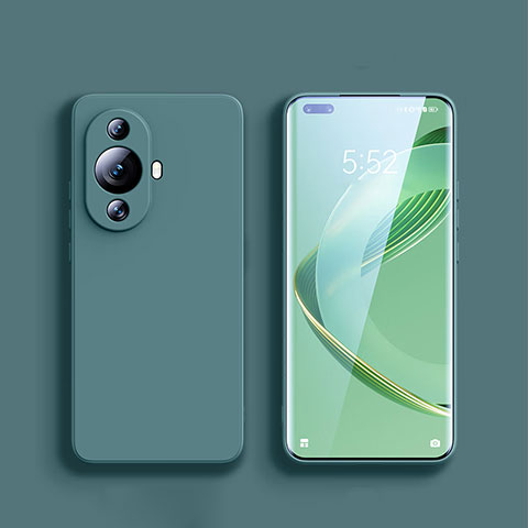 Coque Ultra Fine Silicone Souple 360 Degres Housse Etui YK1 pour Huawei Nova 11 Pro Vert Nuit