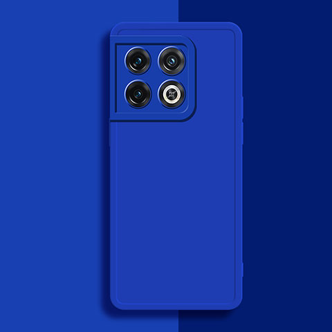 Coque Ultra Fine Silicone Souple 360 Degres Housse Etui YK1 pour OnePlus 10 Pro 5G Bleu