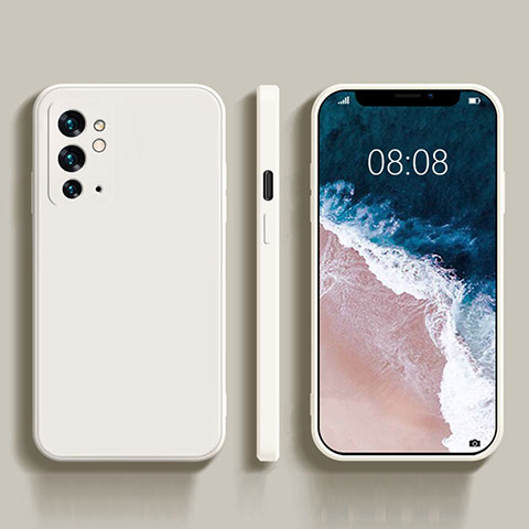 Coque Ultra Fine Silicone Souple 360 Degres Housse Etui YK1 pour OnePlus 9RT 5G Blanc