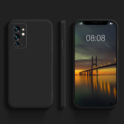 Coque Ultra Fine Silicone Souple 360 Degres Housse Etui YK1 pour OnePlus 9RT 5G Noir