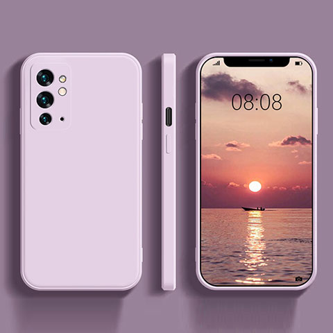 Coque Ultra Fine Silicone Souple 360 Degres Housse Etui YK1 pour OnePlus 9RT 5G Violet Clair