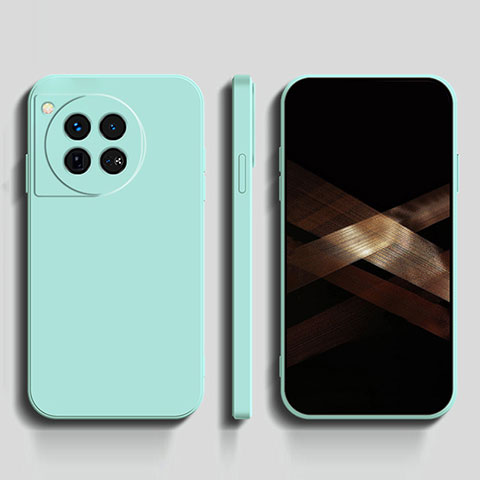 Coque Ultra Fine Silicone Souple 360 Degres Housse Etui YK1 pour OnePlus Ace 3 5G Cyan