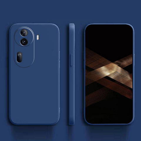 Coque Ultra Fine Silicone Souple 360 Degres Housse Etui YK1 pour Oppo Reno11 Pro 5G Bleu