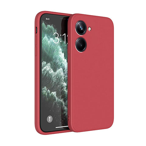 Coque Ultra Fine Silicone Souple 360 Degres Housse Etui YK1 pour Realme 10 Pro 5G Rouge