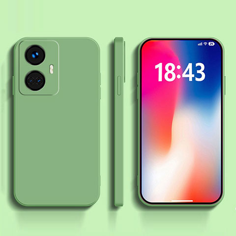 Coque Ultra Fine Silicone Souple 360 Degres Housse Etui YK1 pour Realme 10 Pro+ Plus 5G Vert