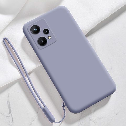 Coque Ultra Fine Silicone Souple 360 Degres Housse Etui YK1 pour Realme 9 4G Gris Lavende