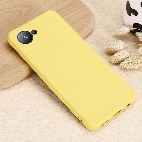 Coque Ultra Fine Silicone Souple 360 Degres Housse Etui YK1 pour Realme C30s Jaune