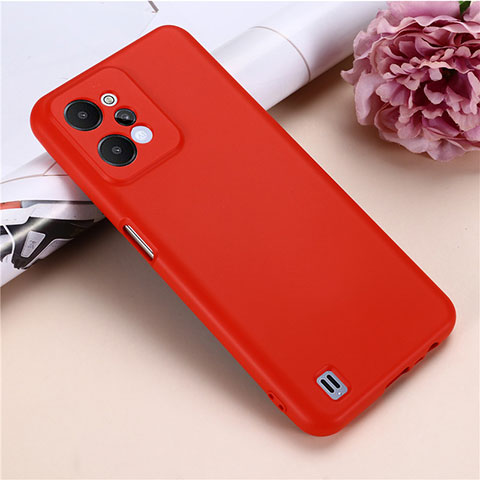 Coque Ultra Fine Silicone Souple 360 Degres Housse Etui YK1 pour Realme C31 Rouge