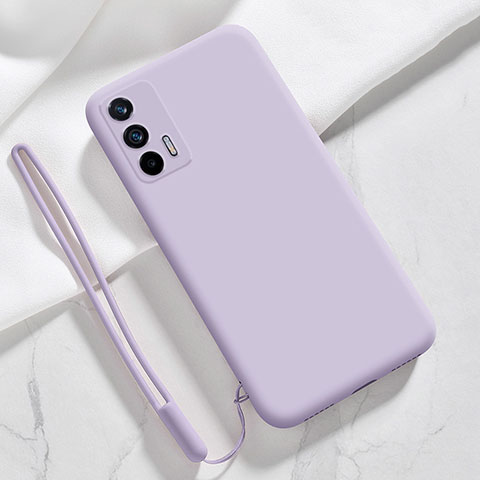 Coque Ultra Fine Silicone Souple 360 Degres Housse Etui YK1 pour Realme GT Neo 5G Violet Clair