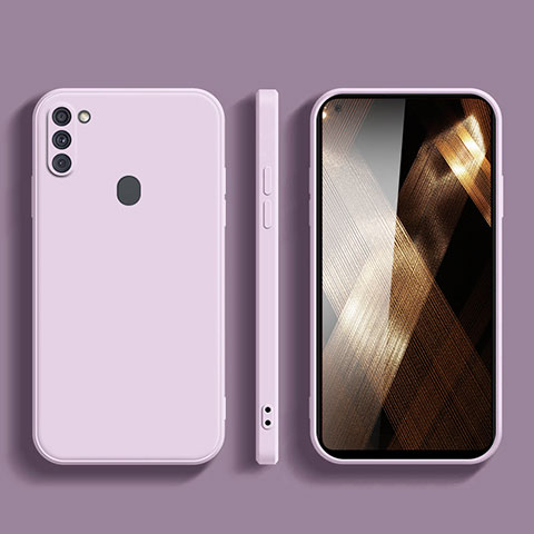 Coque Ultra Fine Silicone Souple 360 Degres Housse Etui YK1 pour Samsung Galaxy A11 Violet Clair