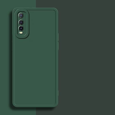 Coque Ultra Fine Silicone Souple 360 Degres Housse Etui YK1 pour Vivo iQOO U1 Vert Nuit