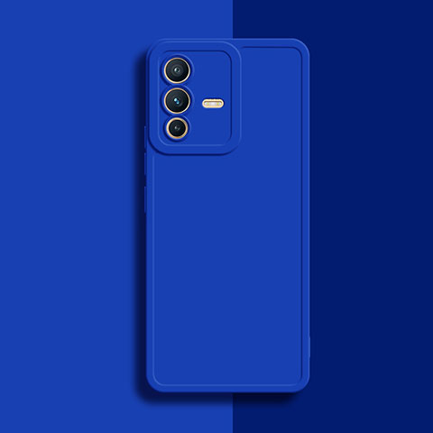 Coque Ultra Fine Silicone Souple 360 Degres Housse Etui YK1 pour Vivo V23 Pro 5G Bleu