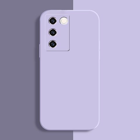 Coque Ultra Fine Silicone Souple 360 Degres Housse Etui YK1 pour Vivo V27 Pro 5G Violet Clair