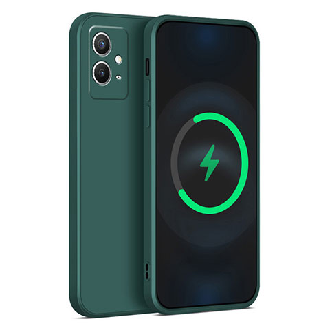 Coque Ultra Fine Silicone Souple 360 Degres Housse Etui YK1 pour Vivo Y33e 5G Vert Nuit