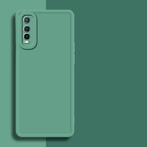 Coque Ultra Fine Silicone Souple 360 Degres Housse Etui YK1 pour Vivo Y70t 5G Vert