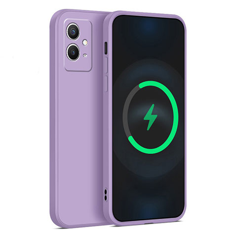 Coque Ultra Fine Silicone Souple 360 Degres Housse Etui YK1 pour Vivo Y75 5G Violet Clair