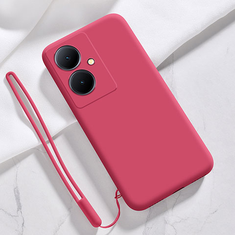 Coque Ultra Fine Silicone Souple 360 Degres Housse Etui YK1 pour Vivo Y78 Plus 5G Rouge